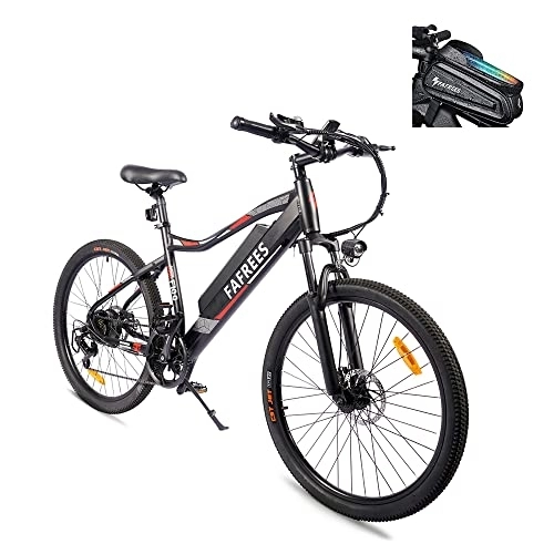 Bici elettriches : Fafrees F100 E Bike da uomo con batteria 48 V / 11, 6 A, mountain bike 26 pollici, motore senza spazzole, per biciclette elettriche, funzione di controllo della velocità, bici pieghevole da donna – nero