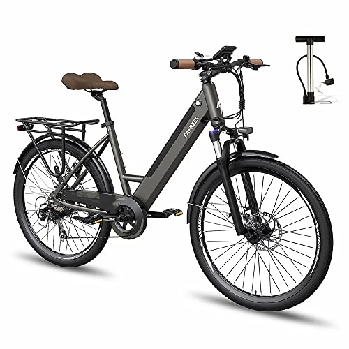 Bici elettriches : Fafrees F26-PRO [ Ufficiale] Bicicletta da donna con app E Bike 26 pollici, 250 W E Bicicletta elettrica da uomo, 42 N.m Ebike MTB con batteria 36 V / 10 AH Shimano Pedelec e Bike Donna 120 kg IP54