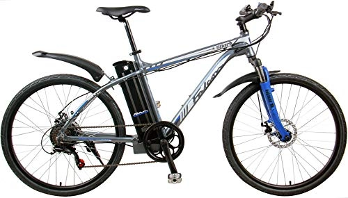 Bici elettriches : Falcon Spark 26 inch Electric Mountain Bike Grey