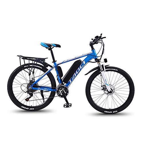 Bici elettriches : FASFSAF Mountain Bike Elettrica per Adulti, E-Bike da 250 W con Batteria agli Ioni di Litio da 36 V 10 Ah per Adulti, Trasmissione Professionale A 21-30 velocità, A, 21 Speed