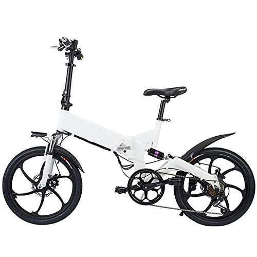 Bici elettriches : Fbewan 36V 250W Pieghevole E-Bike 20 Pollici Pieghevole Bici elettrica con Pedali Rimovibile Grande capacità 7.8Ah agli ioni di Litio Città E-Bike