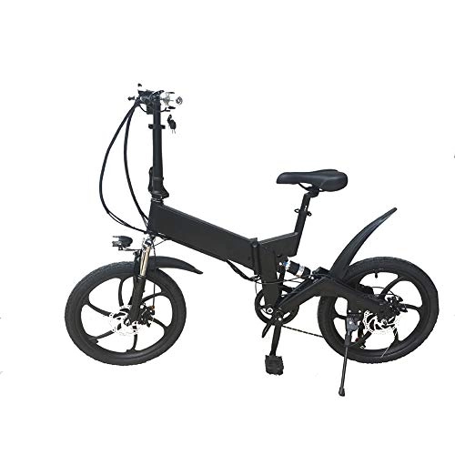 Bici elettriches : Fbewan Bike per Adulti Bici Pieghevole elettrica da 14 Pollici Fat Tire Bicicletta elettrica con 250W Motore 36V 7.8AH Batteria al Litio Rimovibile, Nero