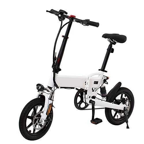 Bici elettriches : Fbewan Pieghevole elettrica della Bici da 14 Pollici Ruote Sospensione Posteriore Pedal Assist Unisex Biciclette 250W / 36V Leggero Pieghevole Compatto Ebike per Il pendolarismo Tempo Libero