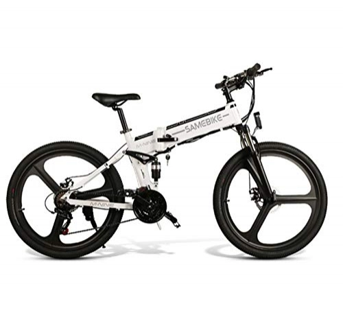 Bici elettriches : fczka 26 Pollici Bici elettrica Pieghevole Power Assist Bici elettrica Bicicletta elettrica congiunta cerchione Scooter 48 V 350 W Motore Elettrico