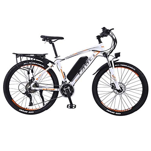 Bici elettriches : FFF-HAT 26 pollici27 pendolari velocità Bici elettrica Mountain Bike Bicicletta da Uomo ， Giallo ， Mountain Bike elettrica per Adulti, 8AH, 10AH, Motore 13AH350W