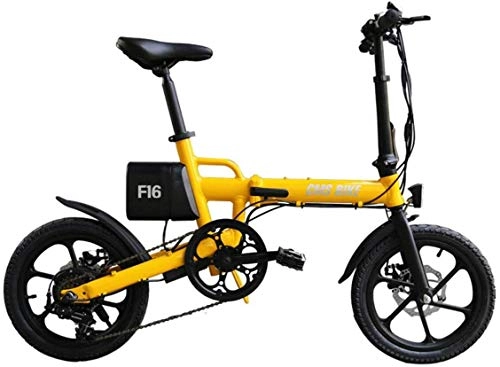 Bici elettriches : FGMGFTG Bicicletta Elettrica Pieghevole, 250W 36V Biciclette Elettriche Impermeabili, Pieghevoli Impugnature in Schiuma Manubrio for Il Vostro Viaggio, È Un Partner Molto Affidabile