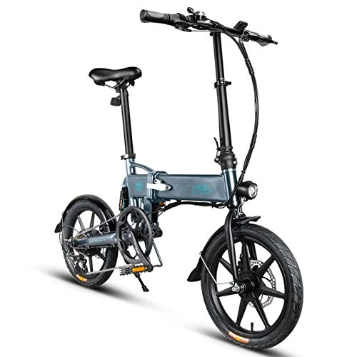 Bici elettriches : FIIDO D2S Bici Elettrica Pieghevole Ricaricabile, E-Bike da Montagna per Adulti per Ciclismo all'Aperto in Città, Motore da 250 W, Sistema di Assistenza Elettrica a 3 Ingranaggi - Grigio