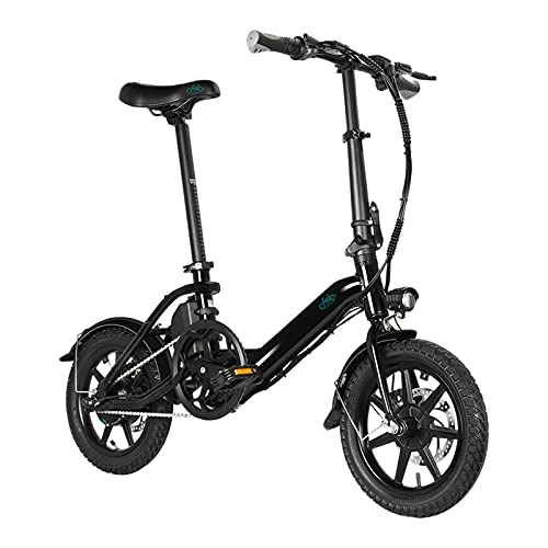 Bici elettriches : FIIDO D3 PRO Pieghevole Bici Elettrica Per Adulti, 250W 36V Elettrica Mountain Bike, 25 Chilometri All'ora 60 km Pieghevole in Lega Di Alluminio Luce Moda Ebike Portatile Per Uomo e Donna (Nero)