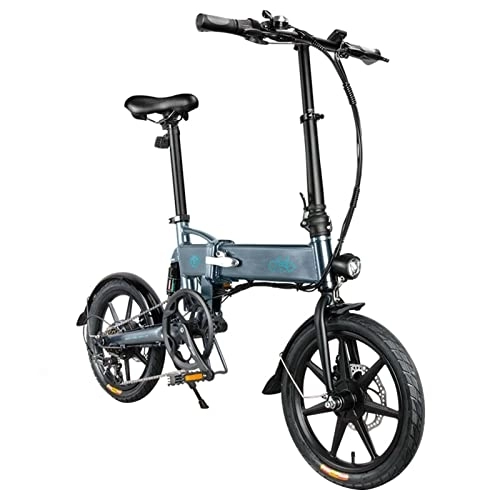 Bici elettriches : FIIDO FIIDO ELECTRIC BIKE D2S Bici elettrica pieghevole, bici elettrica a 3 velocità in lega di alluminio ad alta resistenza per equitazione all'aperto per adulti, motoriduttore brushless (Grigio)