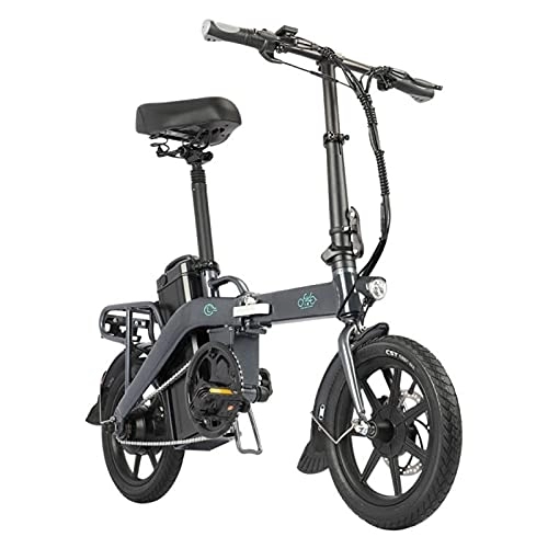 Bici elettriches : FIIDO L3 Bici elettrica pieghevole, bici elettrica pieghevole ad alta velocità 3 velocità per adulti per il pendolarismo in bicicletta all'aperto, motore brushless 48V Motoriduttore grigio B