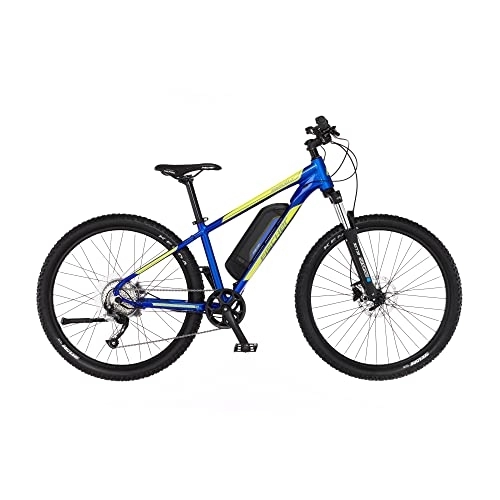 Bici elettriches : Fischer Mountain Montis 2.1 Junior, Bambini | RH Bike con Motore Posteriore 45 NM | Batteria 48 V Bicicletta elettrica | MTB, Blu Lucido, Altezza Telaio 38 cm