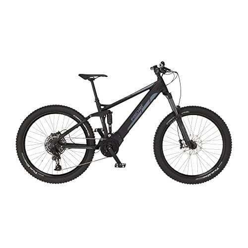 Bici elettriches : Fischer Mountain Montis 6.0i Fully, Bicicletta elettrica per Uomo e Donna | RH 44 cm | Ebike con Motore Centrale 90 NM | Batteria 36 V nel Telaio E-Bike | MTB, Nero Opaco, Rahmenhöhe