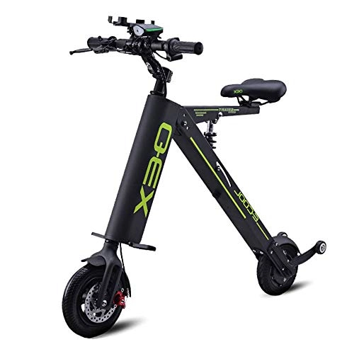 Bici elettriches : FNCUR Pieghevole Auto Elettrica for Adulti Batteria al Litio Biciclette Ultra Batteria Mini Uomini Donne Power And Light Viaggi Auto Portatile A Due Ruote Piccolo Scooter Aristocratica Bianco