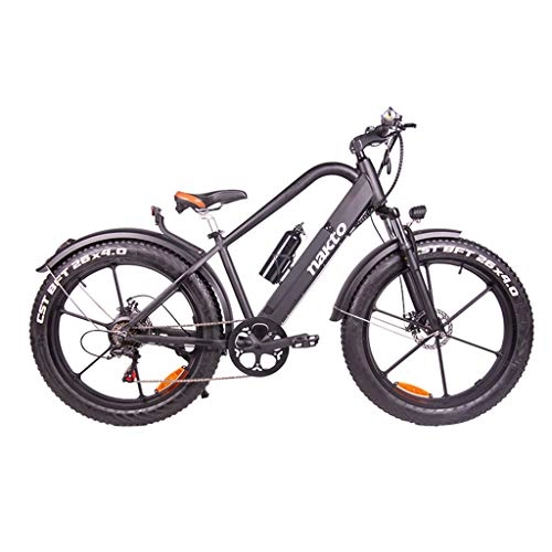 Bici elettriches : FYJK 26inch Fat Tire Bike elettrica 400W 48V Neve E-Bike Shimano 6 Costi Beach Cruiser Mens di Montagna delle Donne E-Bike Pedal Assist