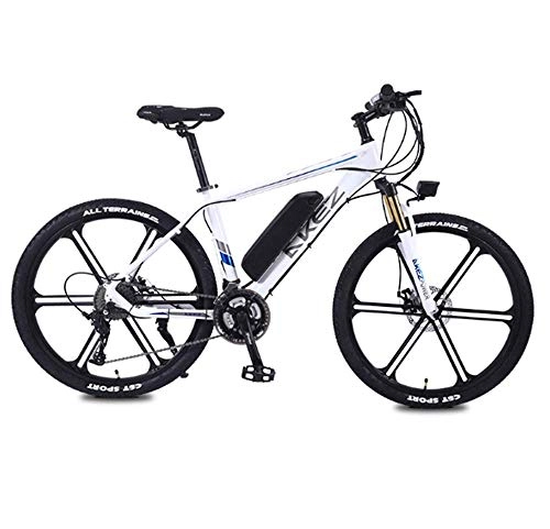 Bici elettriches : FZC-YM Bici a velocità variabile, Mountain Bike per Adulti da 26 Pollici, Batteria al Litio da 36 V 8HA Bici elettriche da 350 W, Bici Fuoristrada in Lega di Alluminio a 27 velocità A