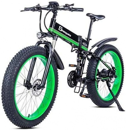 Bici elettriches : GBX E-Bike per Adulti, Bicicletta da 1000 W, Mountain Bike Pieghevole, Pneumatico Grasso 48 V 12, 8 Ah