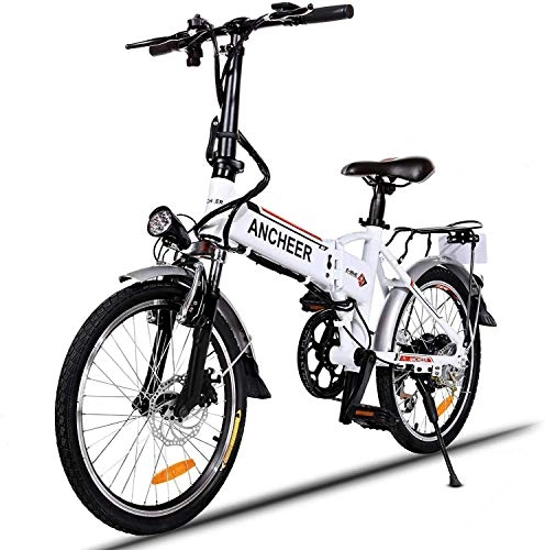 Bici elettriches : GBX E-Bike per Adulti, Mountain Bike Elettrica, Bici Elettrica Pieghevole da 26 Pollici con Ruota Integrata a 6 Raggi in Lega Di Mio Super Leggera, Sospensione Completa Premium e Cambio a 21 Velocit