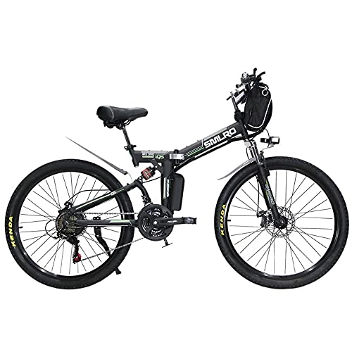 Bici elettriches : GEETAC Ebikes per adulti, Bicicletta elettrica pieghevole MTB Dirtbike, 26\