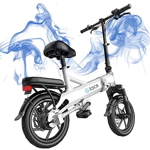 Bici elettriches : GGFHH Bicicletta elettrica Pieghevole Ebike, Bicicletta elettrica per pendolari da 14 '' 400W Ebike, Bici elettrica per Adulti Carico Massimo 150 kg - velocità Fino a 25 km / h