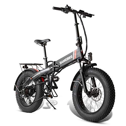 Bici elettriches : GHH Biciclette elettriche Pieghevole Li-Ion Elettrico 48V 8AH 20"per Adulto Bici Mountain Bike Leggera con Motore 500W Biciclette in Lega di Alluminio