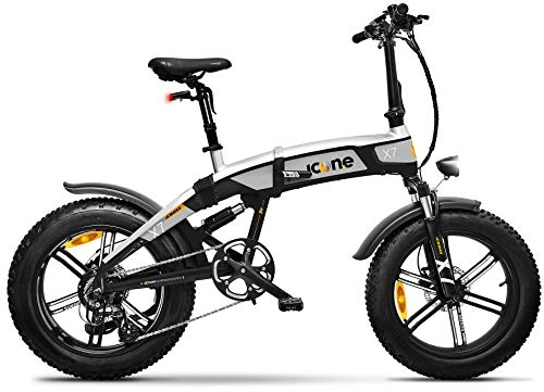 Bici elettriches : giordanoshop Icon.e Bici Elettrica Pieghevole iCross-X7 250W Deep Black