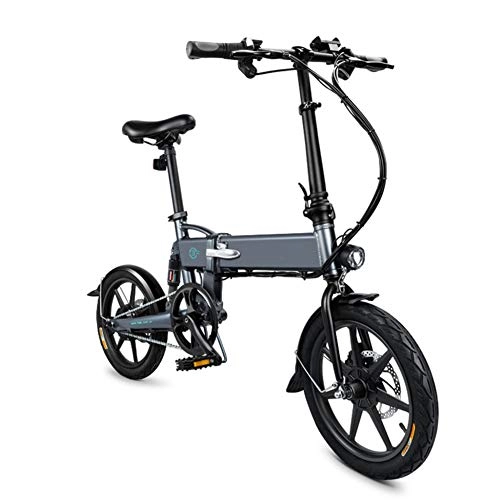 Bici elettriches : Gizayen Folding Electric Bicycle, Aluminum 16 inch Electric Bike for Adults E-Bike with 7.8AH Built-in Lithium Battery, 250W Brushless Motor And Dual Disc Mechanical Brakes, Adjustable Height