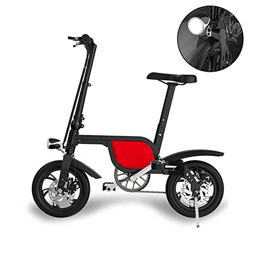 Bici elettriches : GJJSZ Bicicletta elettrica Pieghevole elettrica 250W 36V6ah Power Travel Car elettrica, LED per Bici, 3 modalità di Guida