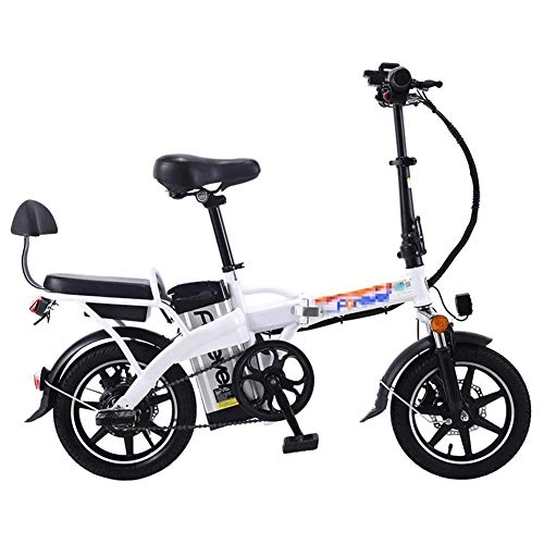 Bici elettriches : GJJSZ Bicicletta elettrica Pieghevole Staccabile 48V 8AH Bicicletta elettrica Pieghevole 350W Potente Motore Elettrico E-Bike con Gamma 25-30KM