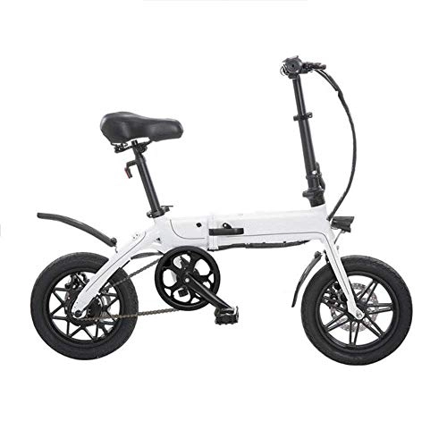 Bici elettriches : Gmadostoe Bicicletta elettrica Pieghevole, velocit della Bicicletta della Citt 250W Fino a 25 km / h, Pedale da Viaggio con Telaio in Lega di Alluminio Piccola Batteria per Auto Unisex, Battery~8ah