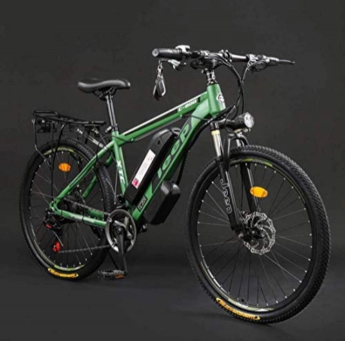 Bici elettriches : GMZTT Unisex Bicycle Adulti 26 inch Electric Mountain Bicycle, 36V Batteria al Litio ad Alta Acciaio al Carbonio 24 velocit Bicicletta elettrica, con Display LCD (Color : D, Size : 60KM)