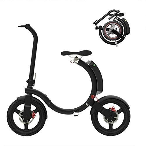 Bici elettriches : GOUTUIZI Bicicletta elettrica Pieghevole, Bici da Citt, Batteria al Litio Rimovibile per Bici elettrica da 250 W 5, 2 Ah da 250 W, per Adulto (Nero)