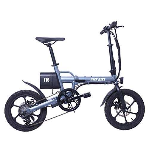 Bici elettriches : Gowell Bicicletta Elettrica Pieghevole 36V 7.8AH 250W 16 inch Bici Elettriche al Lavoro Batteria Cambio Shimano 25 velocità E-Bike para Adultos, Blu
