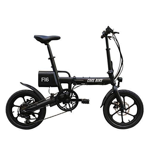 Bici elettriches : Gowell Bicicletta Elettrica Pieghevole 36V 7.8AH 250W 16 inch Bici Elettriche al Lavoro Batteria Cambio Shimano 25 velocità E-Bike para Adultos, Nero