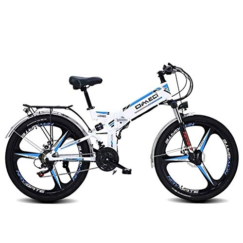 Bici elettriches : GYL Bicicletta Elettrica Mountain Bike Scooter Bici Elettrica Adulto 300 W 48 V 10 Ah Batteria Agli Ioni Di Litio Sedile Posteriore Velocità a 21 Marce per Pendolari All'Aperto Città 26 Pollici