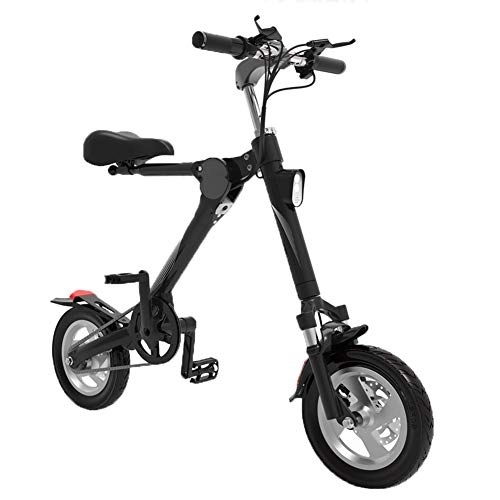 Bici elettriches : H&BB Pieghevole Bicicletta Elettrica, Adulto Bici Elettrica Scooter Pedalata Assistita Batteria al Litio con Display LCD Pedale di Viaggio Piccola Batteria Auto Unisex