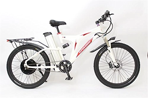 Bici elettriches : HalloMotor White Frame 48V 1000W Super X8 Ebike+48V20Ah SAMS Seat Tube Li-Ion Battery Electric Bicycle