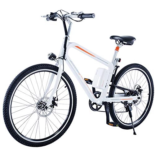 Bici elettriches : HJHJ Mountain Bike Fuoristrada Elettrico, smorzamento del Cuscino Elettrico per Bici elettrica a pedalata assistita da Pedale da 26 Pollici (con Batteria al Litio Rimovibile)