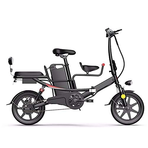 Bici elettriches : HSTD Scooter Elettrico per la Mobilità - Bicicletta elettrica, Bicicletta elettrica da Città con 3 modalità di Guida, Motore Senza spazzole 48v, Auto elettrica al Litio per Genitori