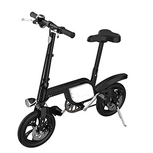Bici elettriches : Hxl Bicicletta elettrica Pieghevole da Citt - Motore 250w / Luce a LED Anteriore / per Adulti, Bianca