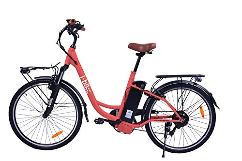 Bici elettriches : I-Bike NAVIGLI ITA99 Rosso Corallo