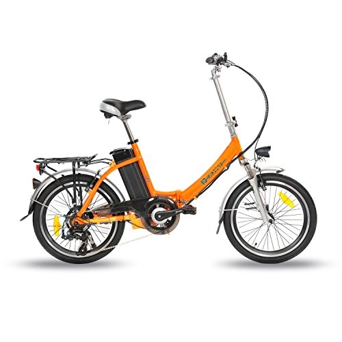 Bici elettriches : IC Electric Plume-Bicicletta Pieghevole, Unisex, Plume, Arancione, Taglia Unica