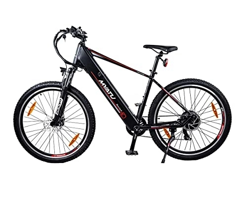 Bici elettriches : Irypulse Uomini Bicicletta Elettrica 28 Pollici Mountain E-Bike Donne Terreno Piano Bike Bici Elettrica 36V 10Ah Batteria Iitio Doppia Schermo Sospensione LCD Unisex Adulto(nero)