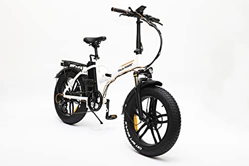 Bici elettriches : Italia Power - Off Grid, Bike ROOT, Bicicletta Elettrica FAT, Unisex, Adulto, Bianca, M