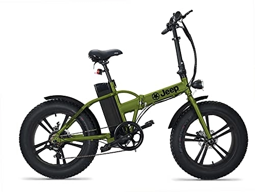 Bici elettriches : Jeep JE-FX20FAT6-GK, Bici Unisex Adulto, Green / Black, large