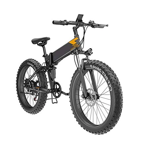 Bici elettriches : JIEER Biciclette Elettriche per Adulti, Bici Pieghevole da 26", Bici da Città Pieghevole da Montagna, Bici Elettrica in Lega di Alluminio 400W 48V 10Ah con Trasmissione a 7 velocità per Allenament