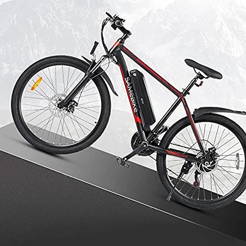 Bici elettriches : JINGJIN Bici elettriche per Adulti, 26"* 1, 95" Pneumatici CHAOYANG 26"Telaio da Montagna in Lega di Alluminio, 36v 10ah 350w MTB E-Bike con Ip54 Impermeabile, carico utile 150 kg, Black