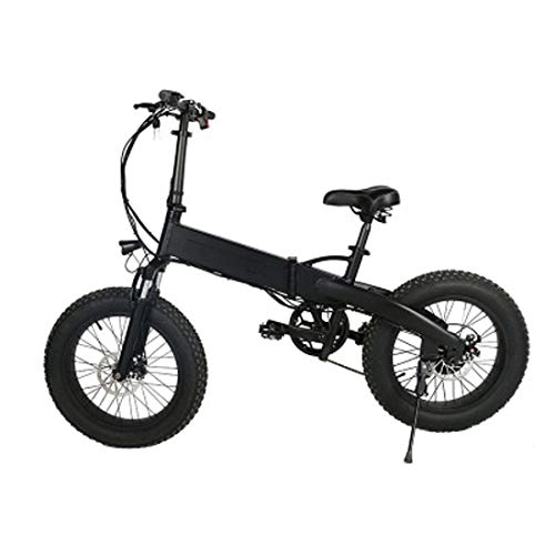 Bici elettriches : JUN Bicicletta da Città Elettrica Pieghevole da 20 Pollici 48V350W in Lega di Alluminio, Bicicletta per Pendolari da Neve (Batteria al Litio Mobile), Mountain Bike Unisex