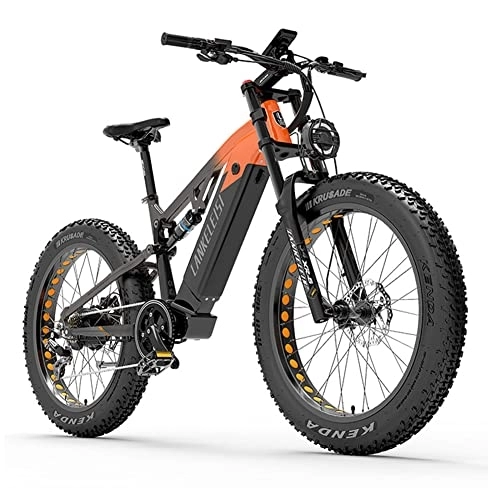 Bici elettriches : Kinsella RV800 Plus motore Bafang VTT elettrico 48V20AH potenza 21700 batteria al litio (arancione nero)