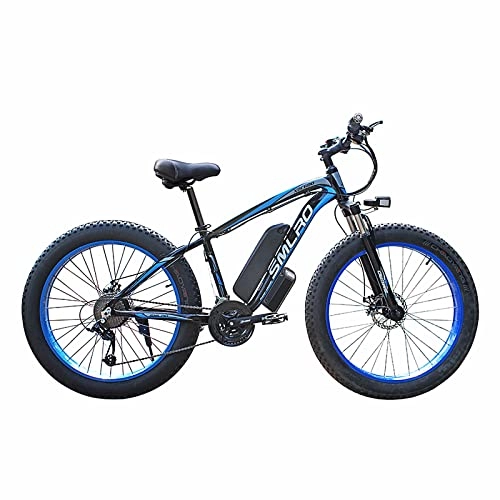 Bici elettriches : KXY E-Bike, Bike Adult Adult da 26 Pollici Bici Assistita, 48 V 13Ah Batteria Ricaricabile agli Ioni di Litio, 45km / H Top velocità, 21 Ingranaggi, Commutazione Urbana Pieghevole E-Bike Blue