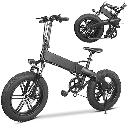 Bici elettriches : La bici elettrica pieghevole 36V 500W, 36V 500W Super Power è adatta per neve, montagna, sabbia